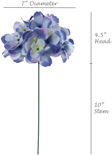 Artificial Hydrangea Pick- 4.5" (10 Pieces) Hydrangea Pick artificialflowersdotcom